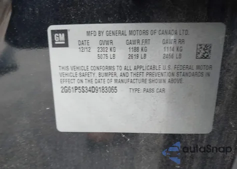 2013 Cadillac Xts Luxury from USA, damaged, VIN 2G61P5S34D9183065